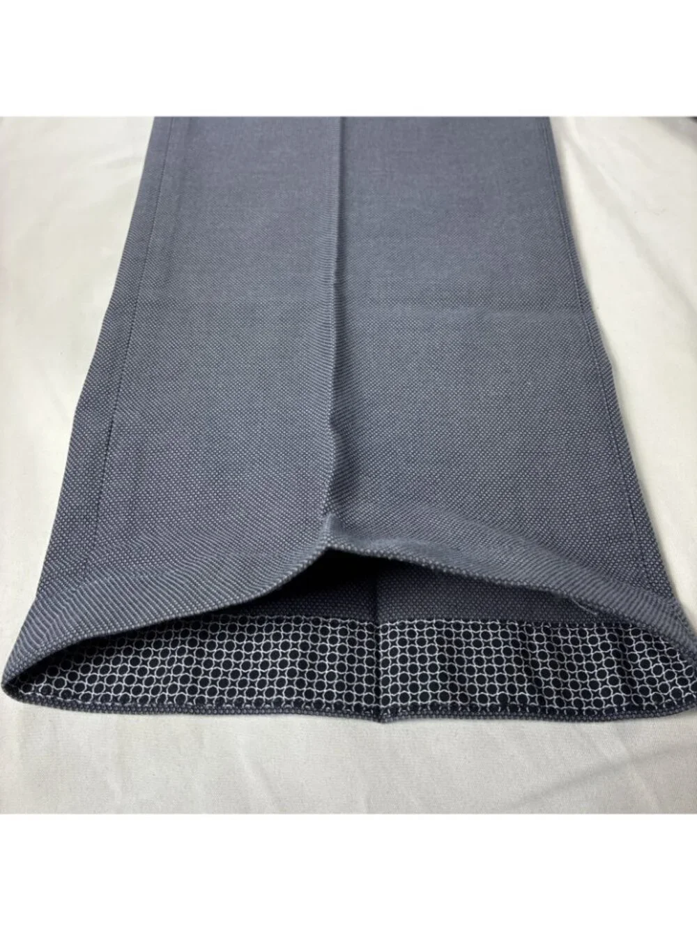 Ted Baker London Mens 40R Dress Pants Slacks Charcoal Gray Textured Floral Trim